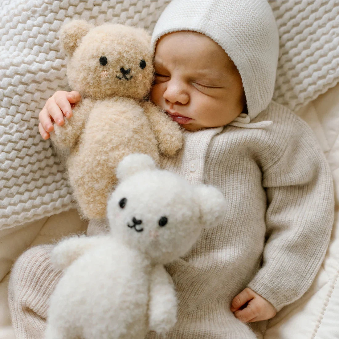Cuddle + Kind Baby Bouclé Bear - Ivory - Image 7