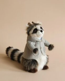 Hansa Papa Raccoon With Jacket Stuffed Animal
