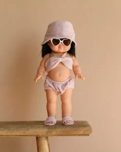 Minikane Standing Doll (14") - Jade With Clothing & Sunglasses