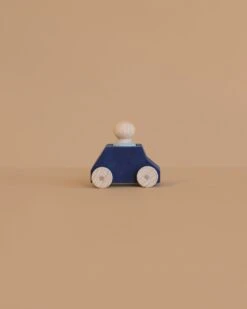 Lubulona Wooden Car With Figure - Blue