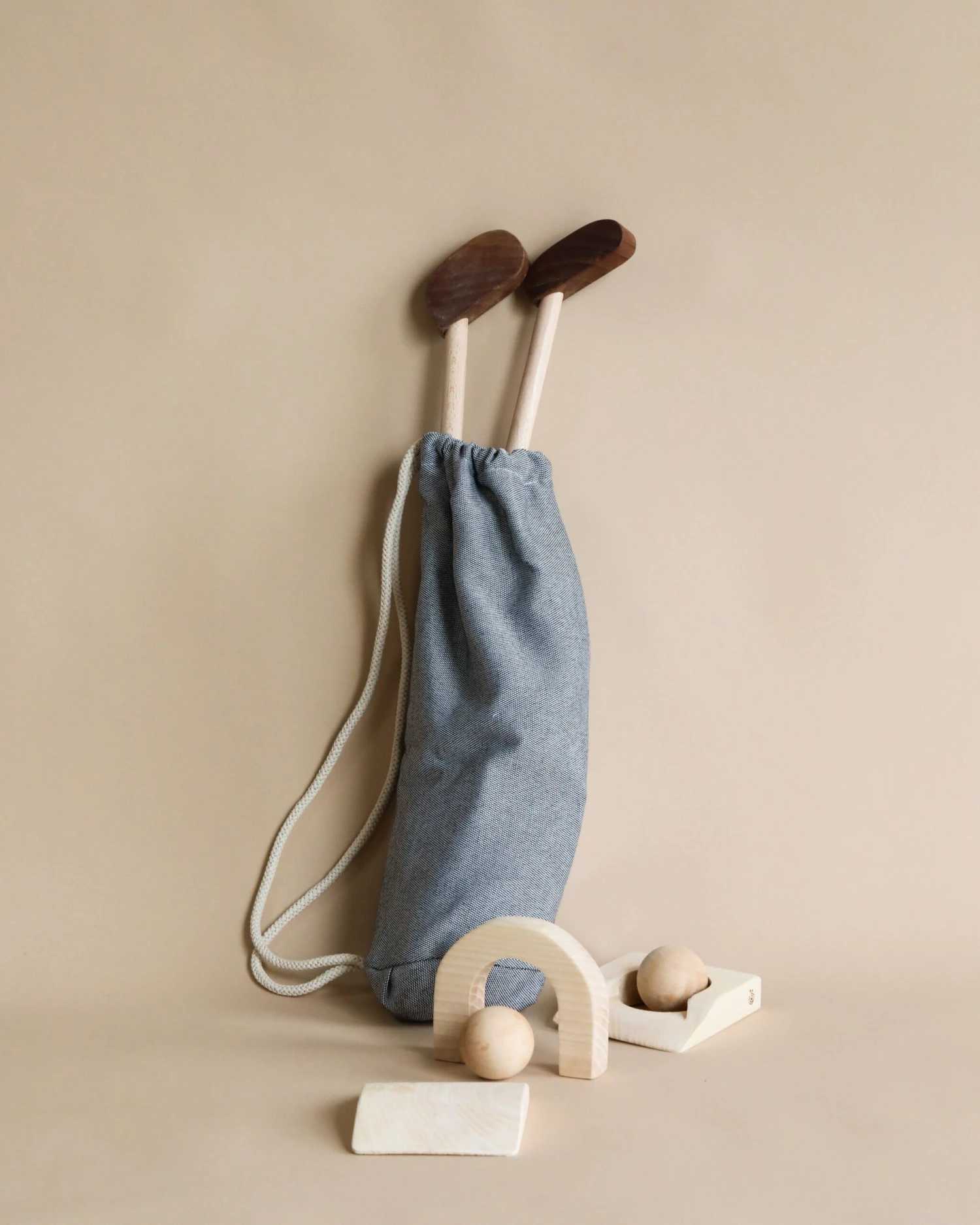 Handmade Wooden Toddler Golf Set