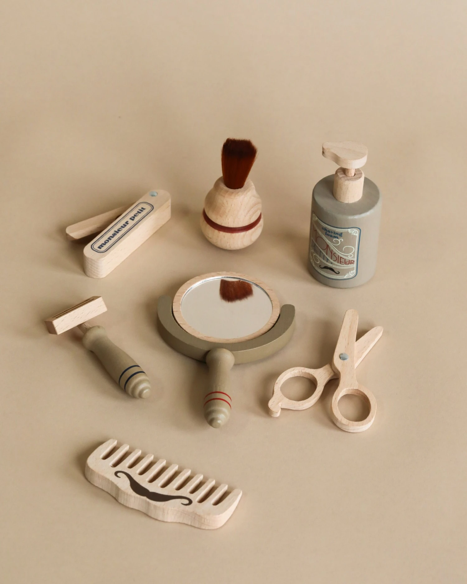 Konges Sløjd Pretend Play Wooden Barber Set