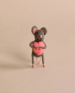 Felt Mouse With Heart