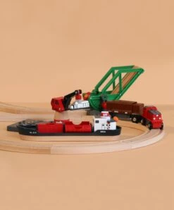 BRIO World Train Set Cargo Harbour Set