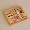 Wooden Building Blocks With Tray