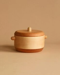 Handmade Wooden Pretend Pot