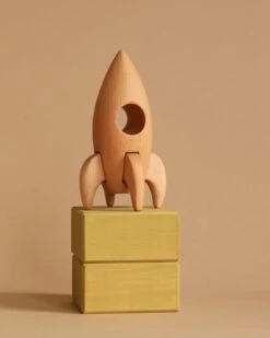 Handmade Wooden Rocket