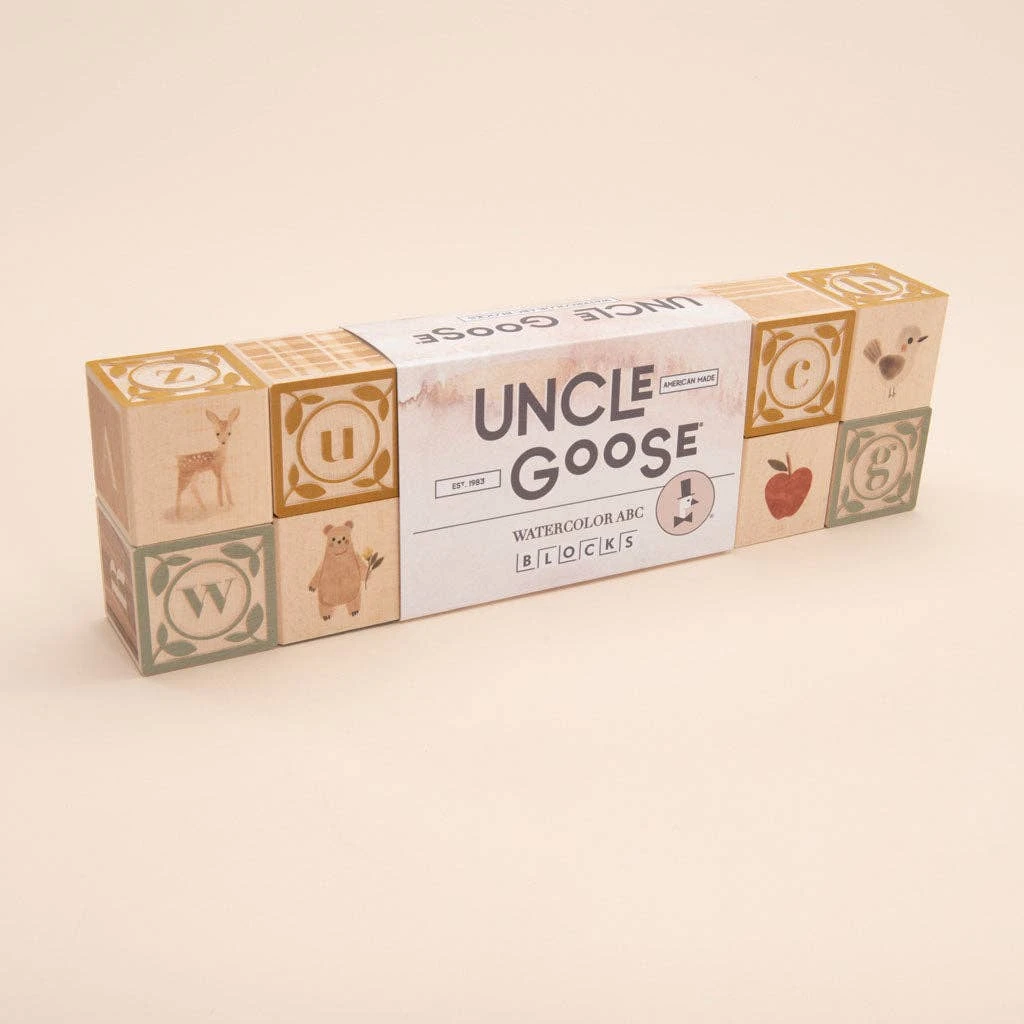 Uncle Goose Watercolor ABC Blocks - Image 6