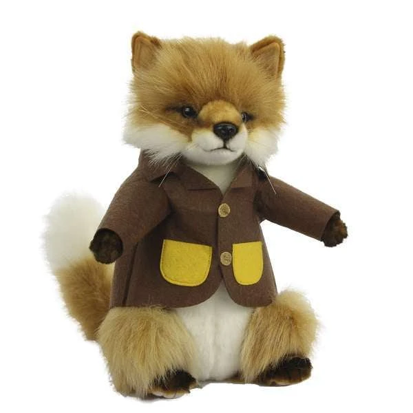 Hansa Fox With Brown Jacket Stuffed Animal - Image 2