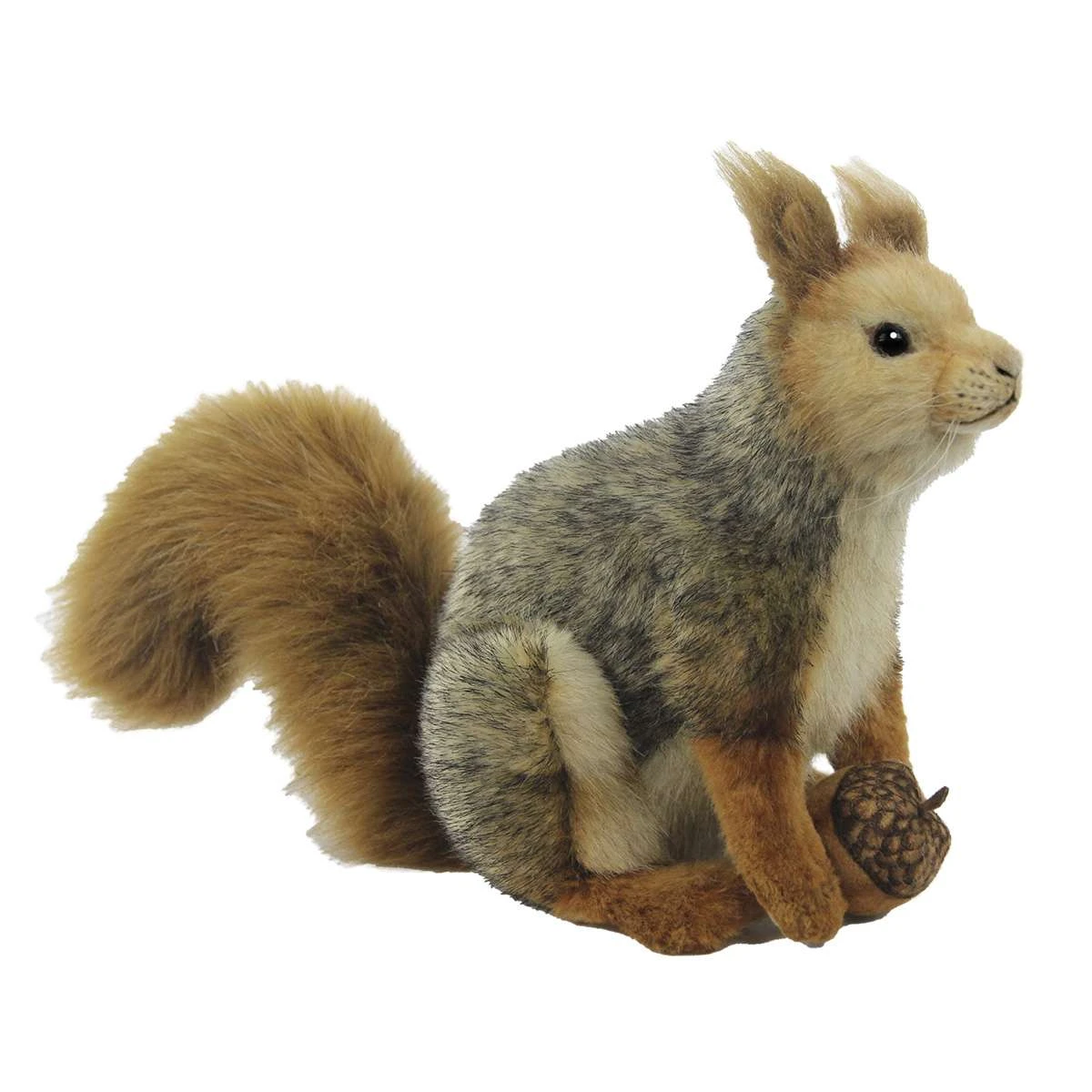 Hansa Sitting Gray Squirrel Stuffed Animal - Image 2