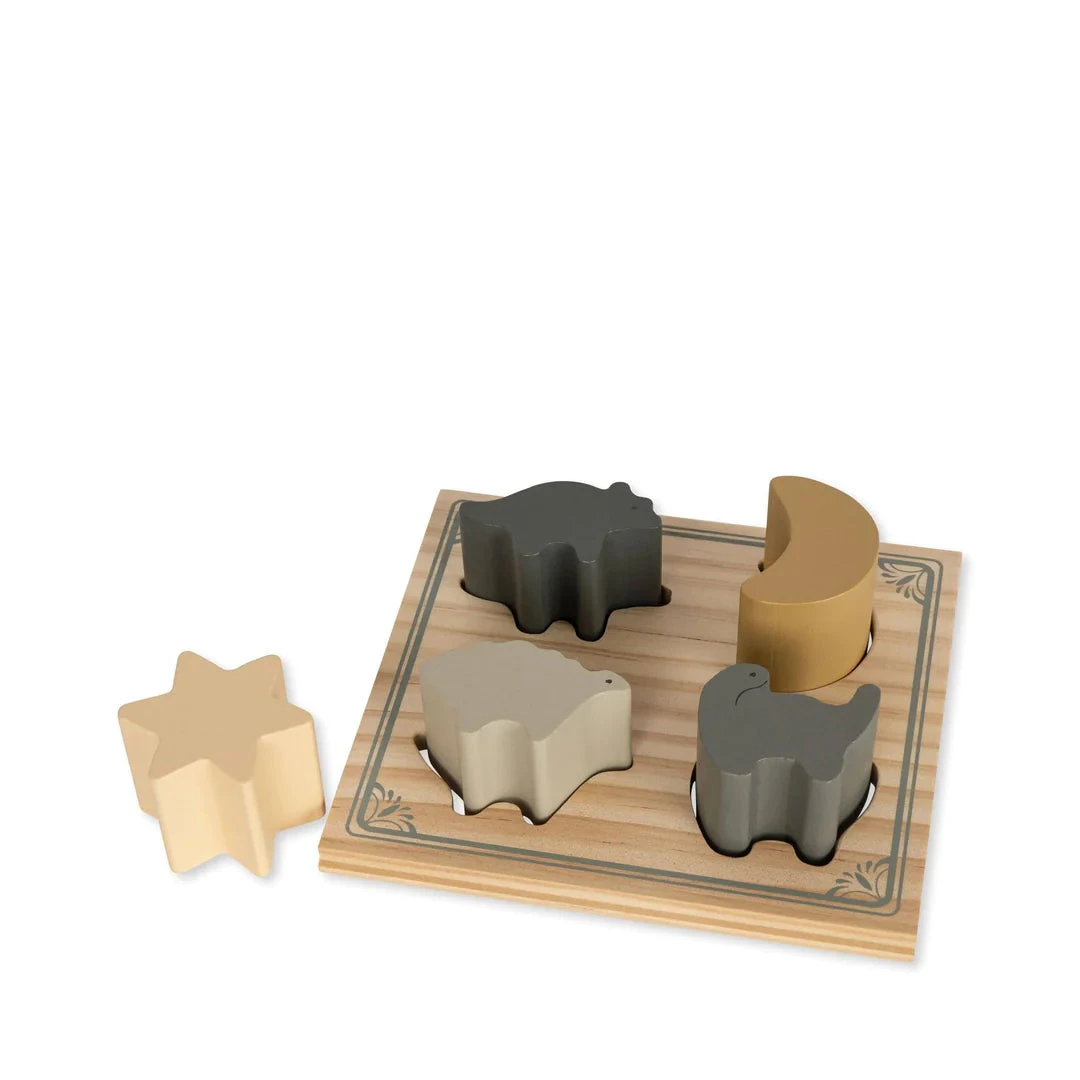 Konges Sløjd Wooden Dinosaur Shape Sorter - Image 6