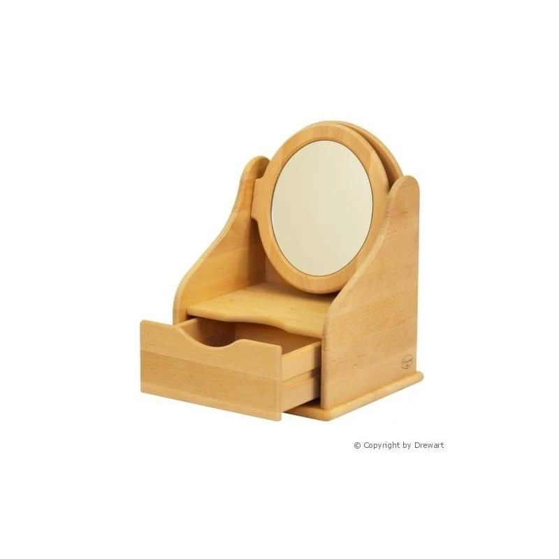 Handmade Wooden Toy Vanity Table - Image 2