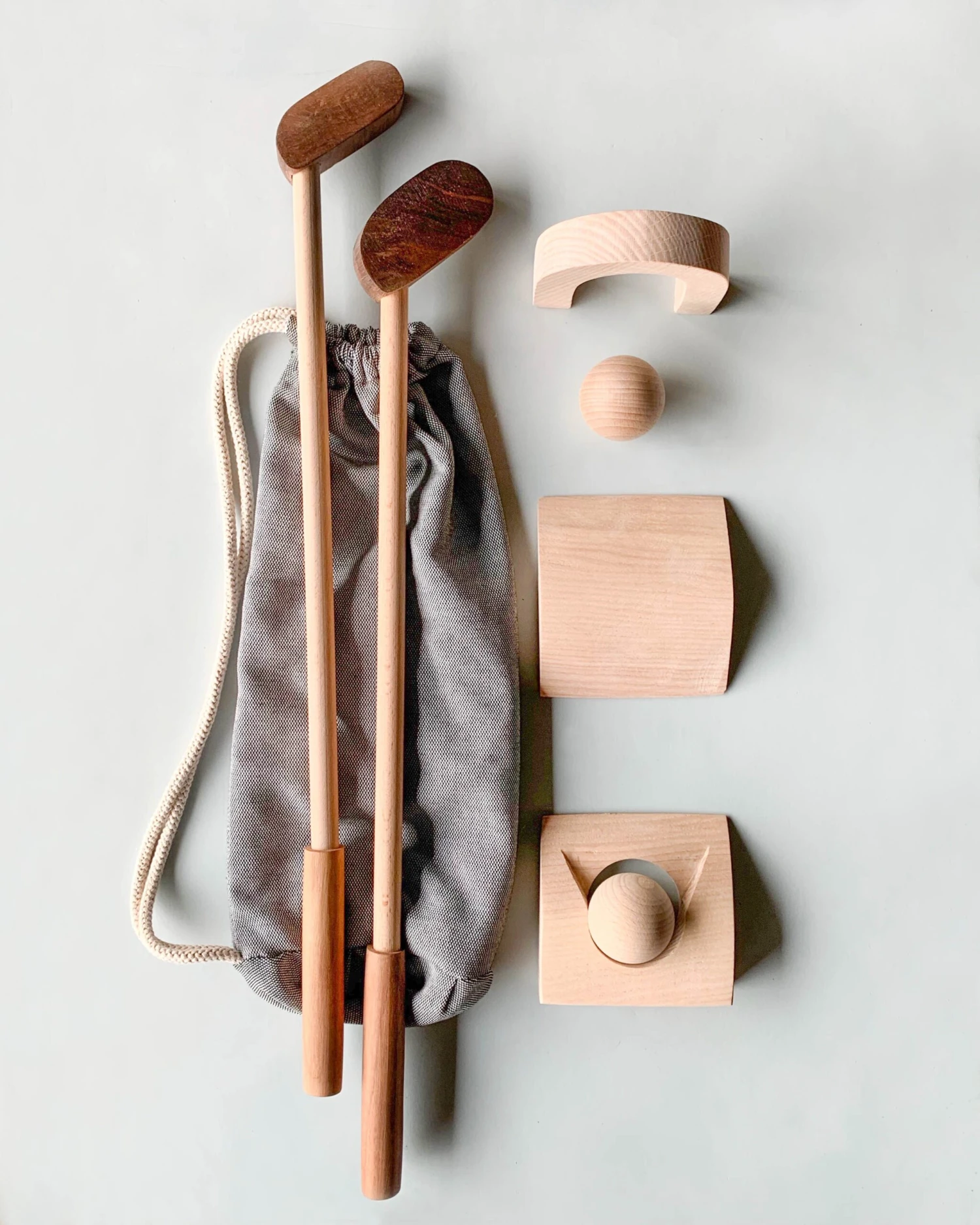 Handmade Wooden Toddler Golf Set - Image 3