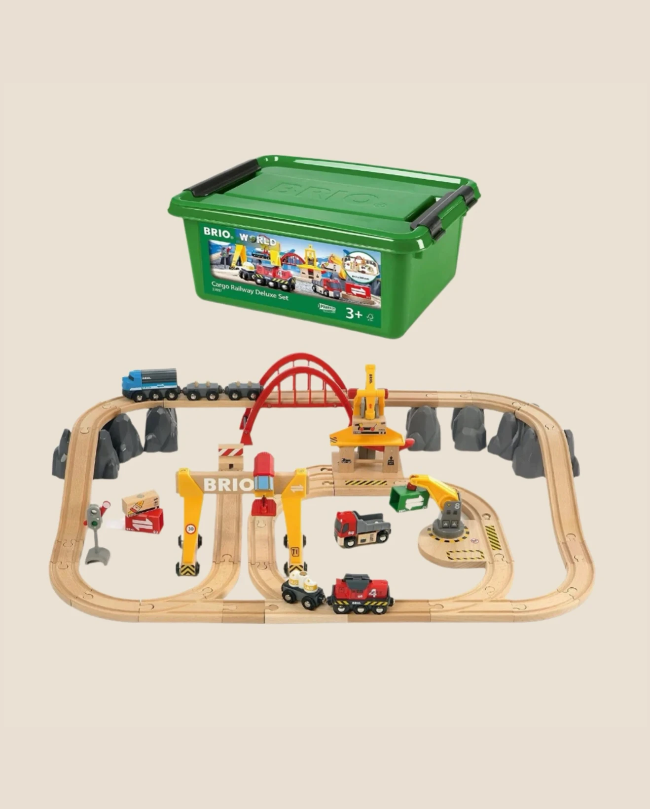 BRIO Cargo Railway Deluxe Set (ships In 1-2 Weeks)