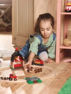 BRIO World Train Set Farm Railway Set