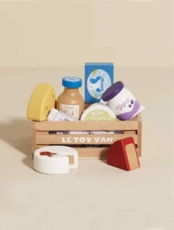 Cheese & Dairy Wooden Market Crate
