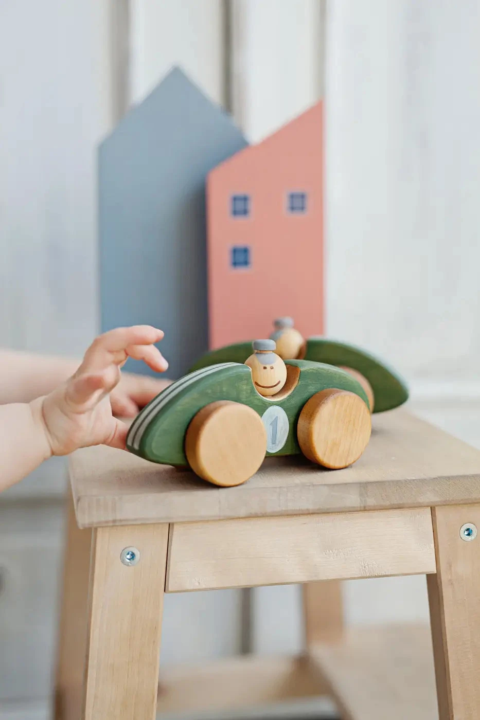 Handmade Wooden Toy Race Car - Image 5