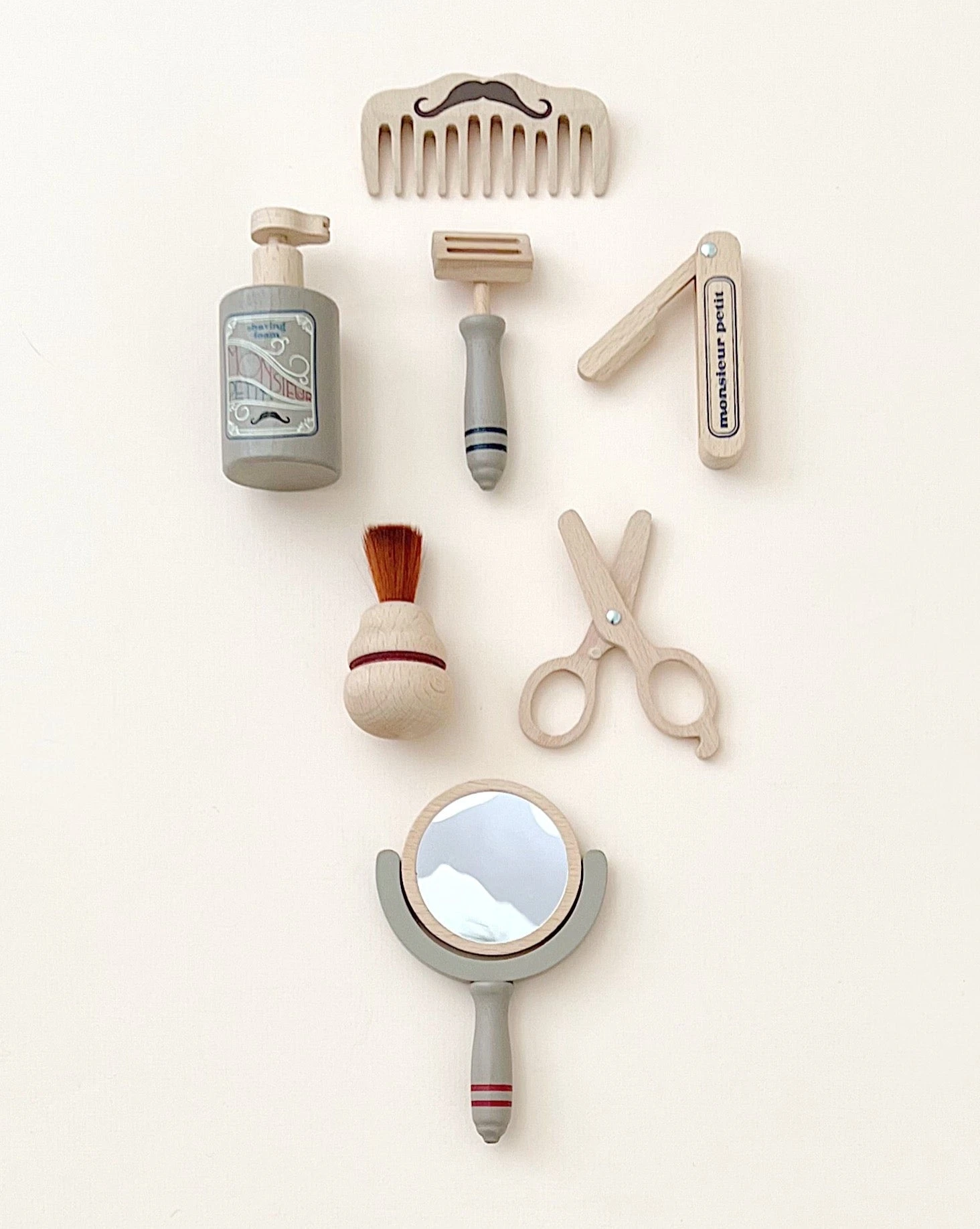 Konges Sløjd Pretend Play Wooden Barber Set - Image 2