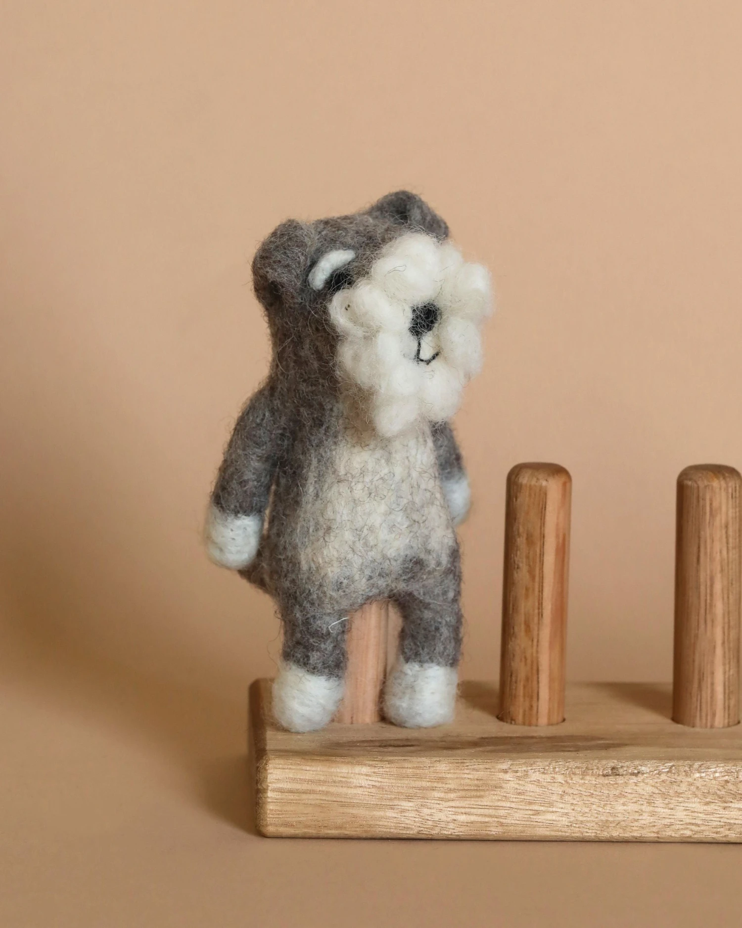 Schnauzer Dog Finger Puppet